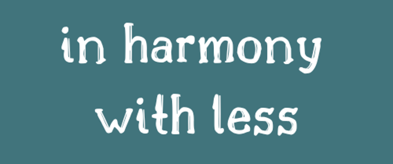 In Harmony With Less logo