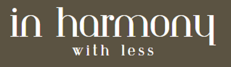 In Harmony With Less logo