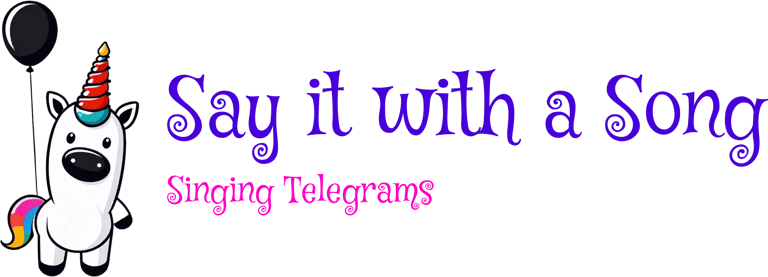 Say it with a Song Singing Telegrams logo