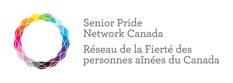 Senior Pride Network Canada/Réseau de la Fierté des Aîné·e·s du Canada (SPNC/RFAC) logo
