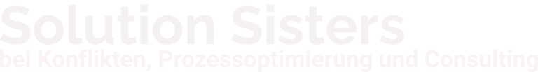 Resolution sisters, solution sisters. Konfliktmanagement, Mediation, Prozessoptimierung, Interim Management  logo