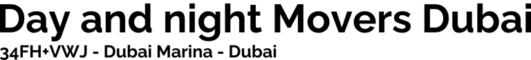 Day and night Movers Dubai logo