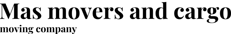 Mas movers and cargo logo