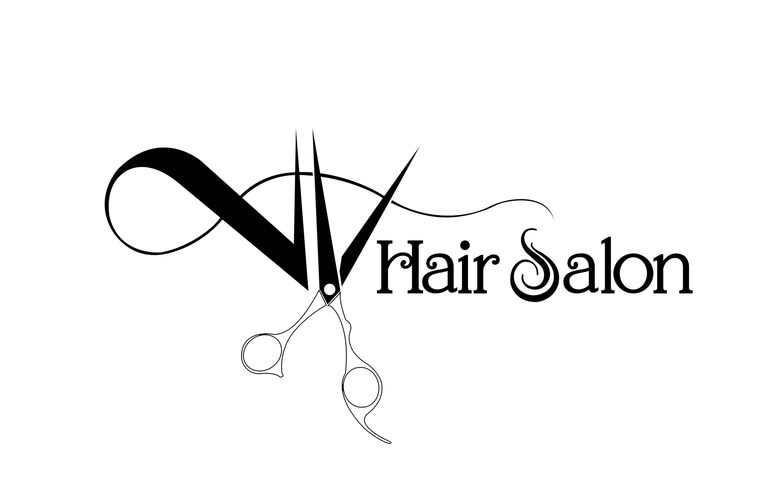 V V HAIR SALON logo