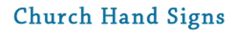 church hand signs logo