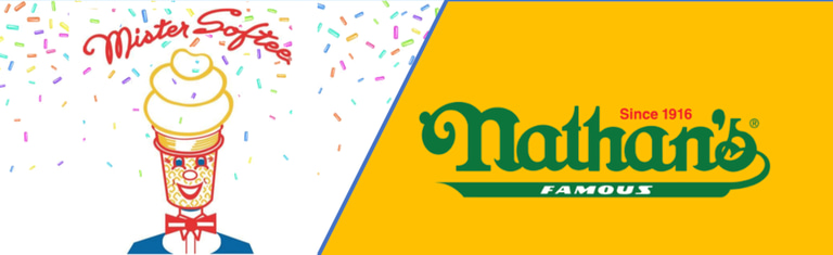 Mr Softee and Nathan's Famous Hot Dogs logo