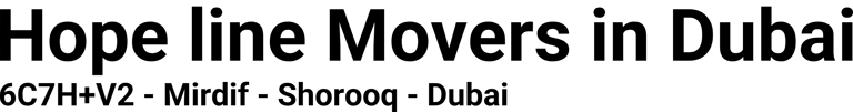 Hope line Movers in Dubai logo