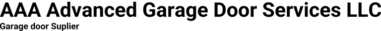AAA Advanced Garage Door Services LLC logo
