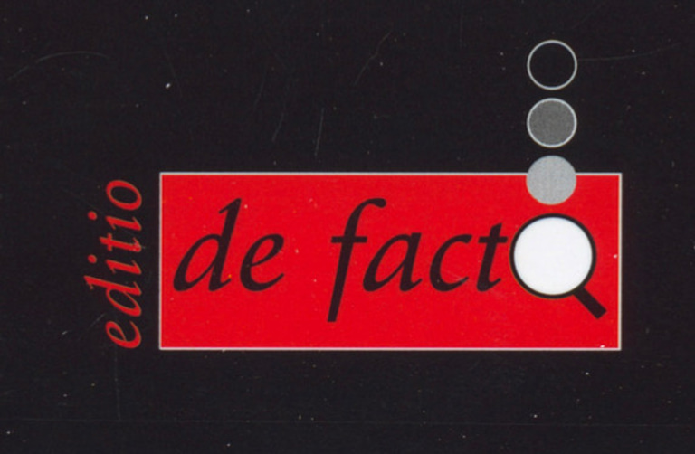 Verlag editio defacto logo