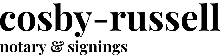 Cosby Russell Notary & Signing logo