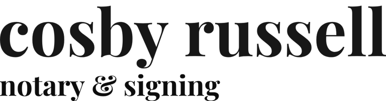 Cosby Russell Notary & Signing logo