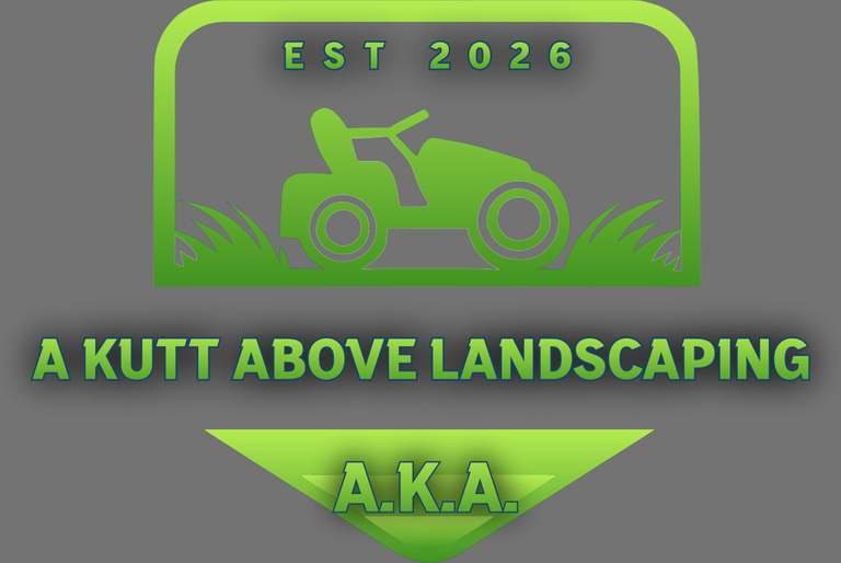 A KUTT ABOVE LANDSCAPING logo