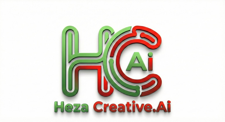 HEZA CREATIVE.AI logo
