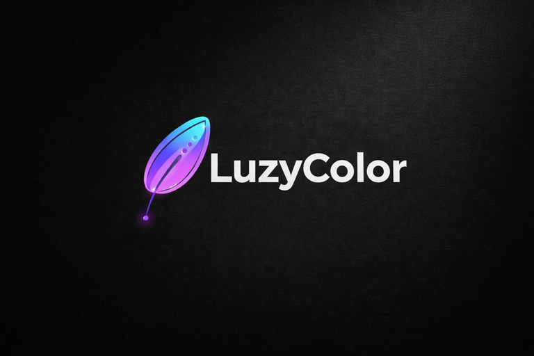 Luzycolor merchandising logo