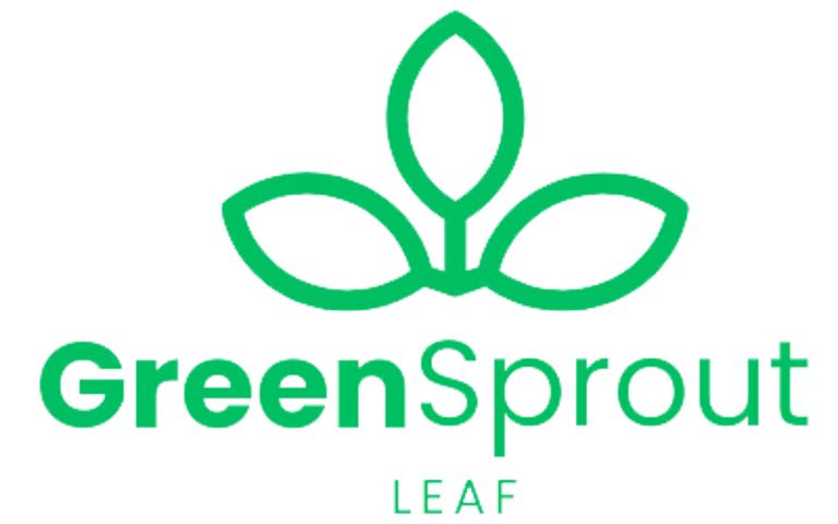 Green Sprout Leaf logo