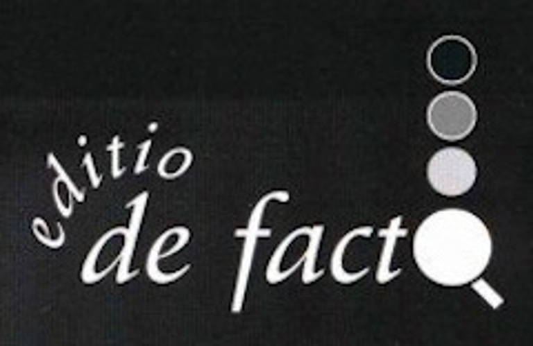 Verlag editio defacto logo