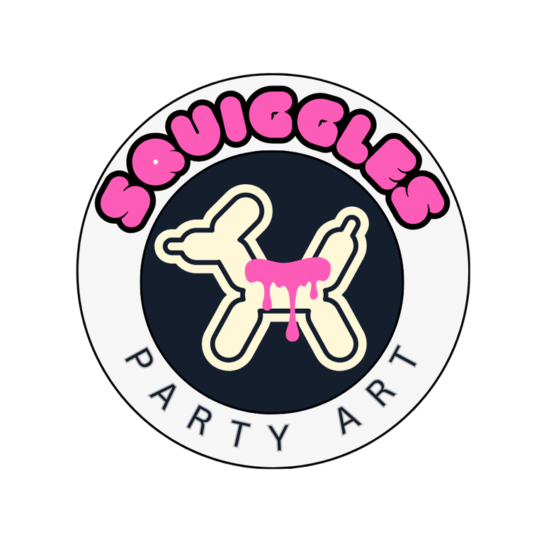 Squiggles Party Art logo
