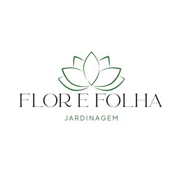 Flor e Folha Jardinagem logo