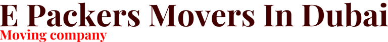 E Packers Movers In Dubai logo
