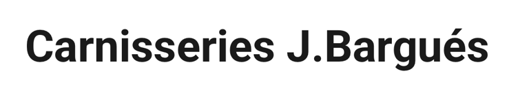 Carnisseries J.Bargués logo