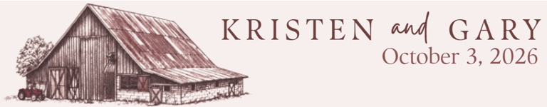 Kristen & Gary 2026 logo