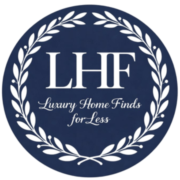 Luxury Home Finds for Less or LHF for less logo