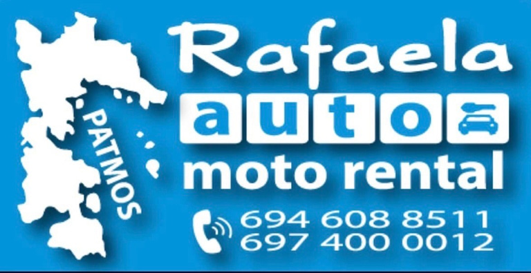 Rafaela auto moto rental-patmos-greece logo