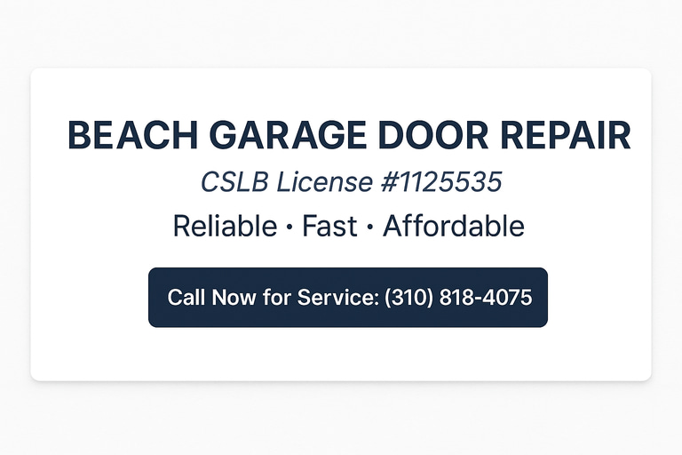 Beach Garage Door Repair logo