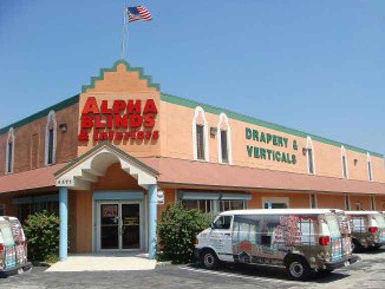 Alpha Blinds and Shades logo