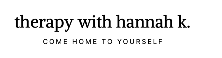 Therapy with Hannah K logo