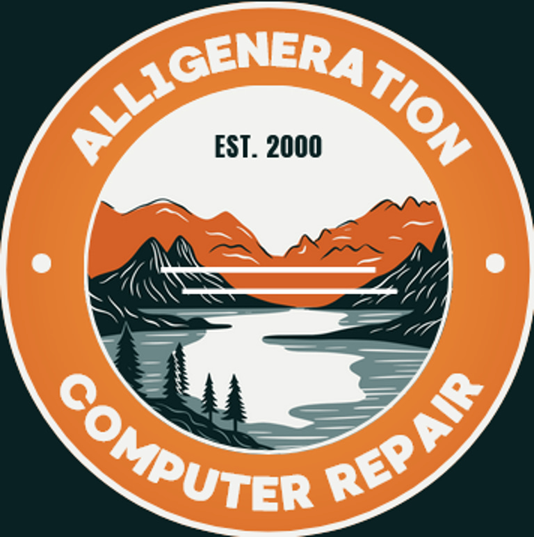 ALL1GENERATION COMPUTER REPAIR AND CELL PHONE logo
