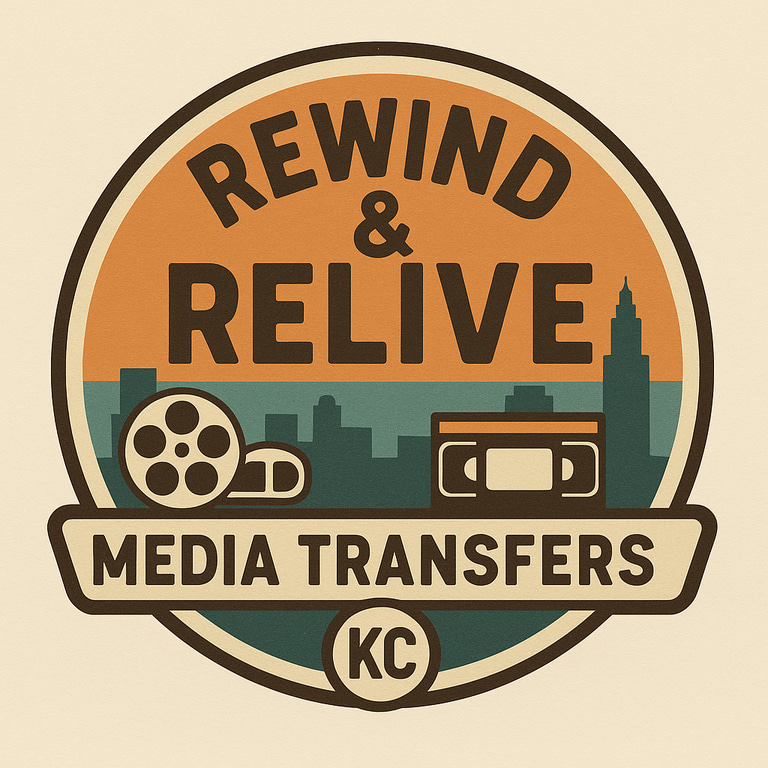 Rewind and Relive Media Transfers KC logo