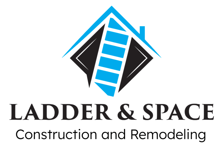 Ladder and Space construction and remodeling logo