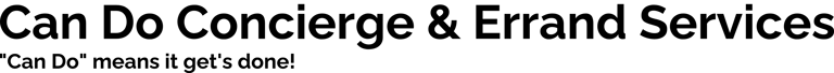 Can Do Concierge & Errand Services logo