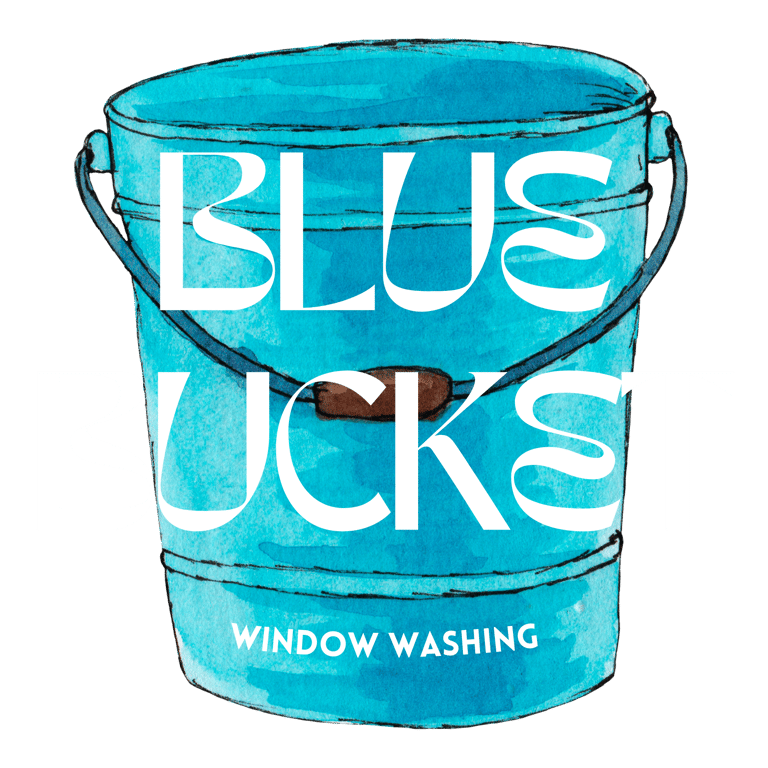 Blue Bucket Window Washing logo