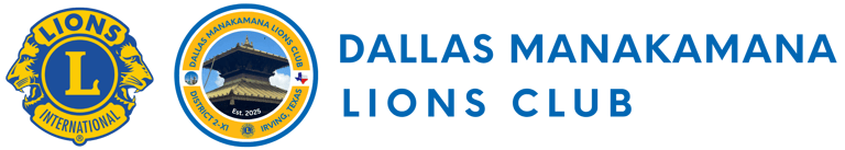 Dallas Manakamana Lions Club logo
