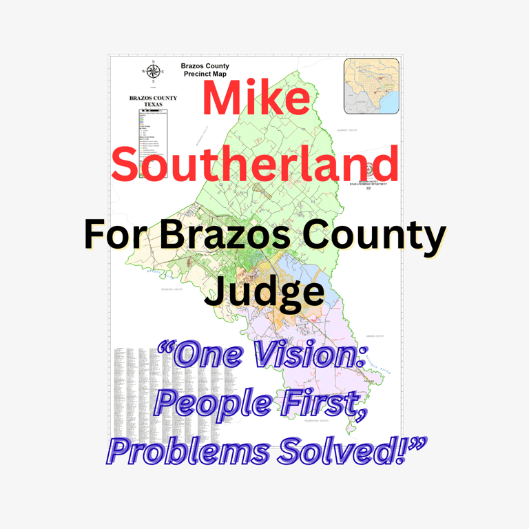 Mike Southerland for Brazos County Judge logo