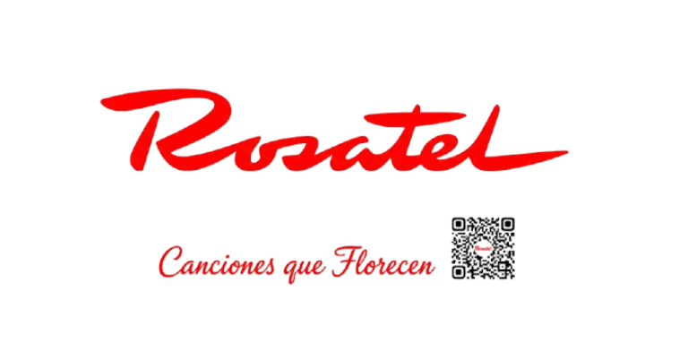 Propuesta para Rosatel Canciones que Florecen logo