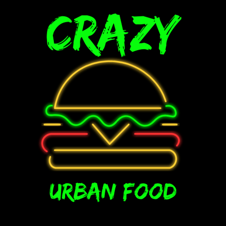 crazy urban food logo