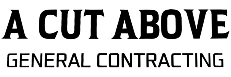 A cut above general contracting logo