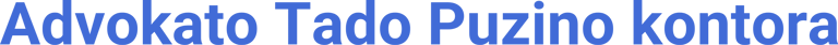 Advokatas Tadas Puzinas logo
