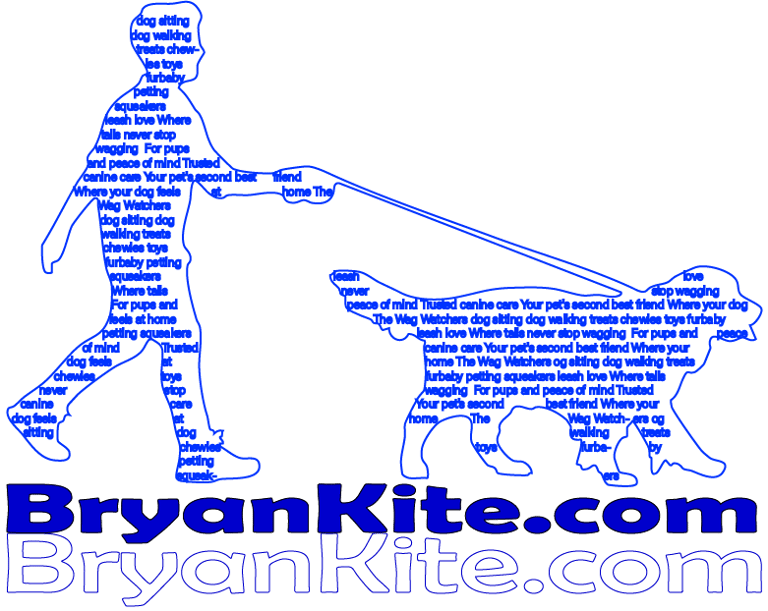 Bryan Kite dog sitting logo
