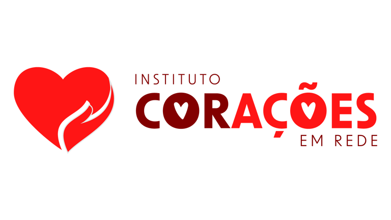 Corações em rede logo
