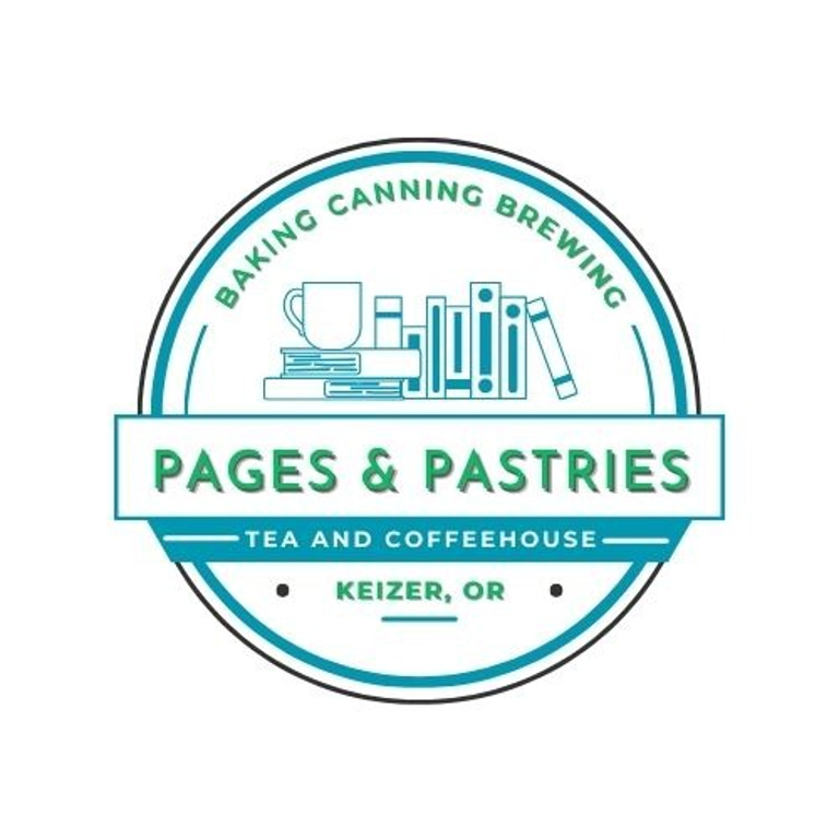 Pages & Pastries Tea and Coffeehouse logo