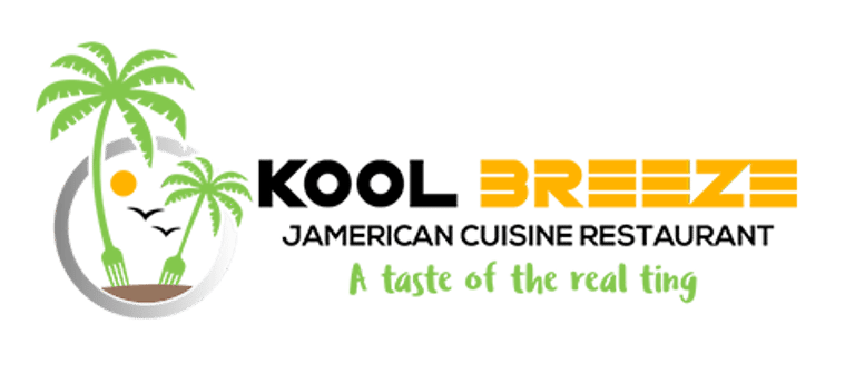 Kool breeze Jamerican Restaurant- A taste  of the real thing logo
