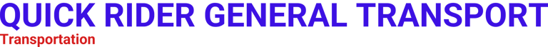 QUICK RIDER GENERAL TRANSPORT logo