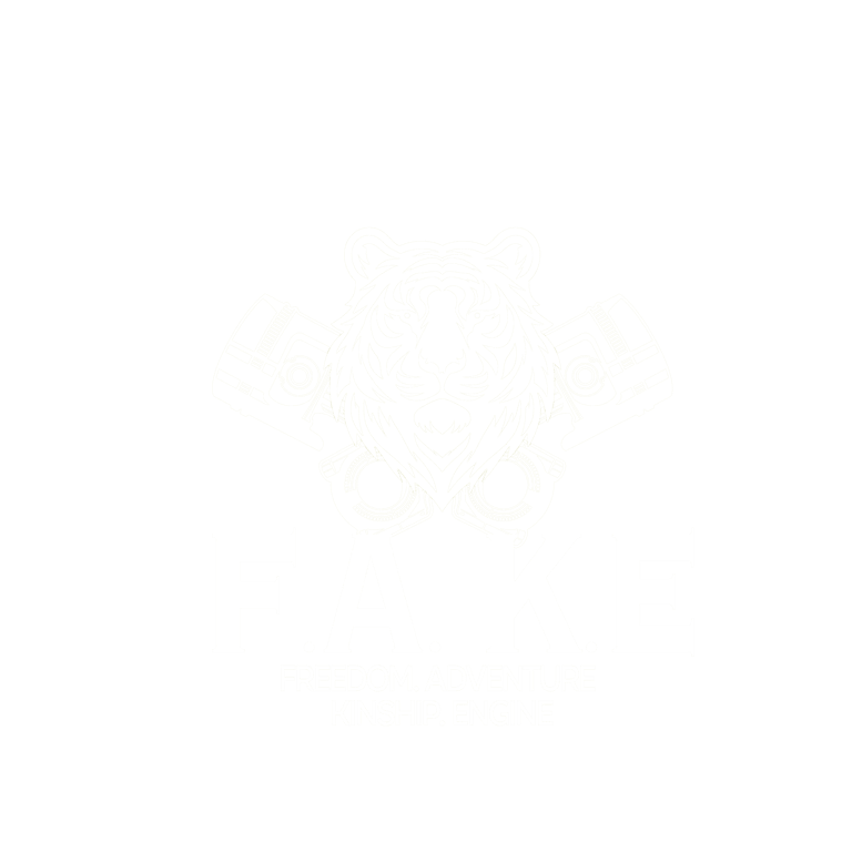 F.A.K.E - a freedom-first adventure culture powered by motorcycles logo