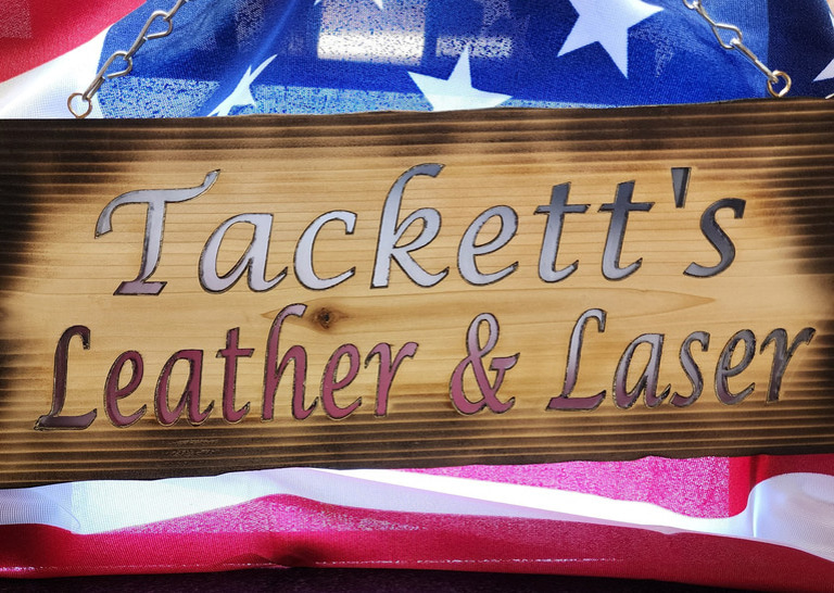 Tackett's Leather and Laser logo