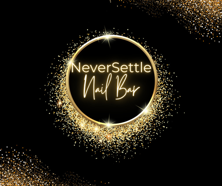 Never Settle Nail Bar logo