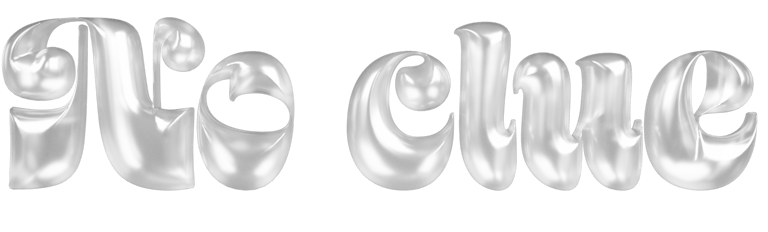 Bijoux upcyclés No clue logo